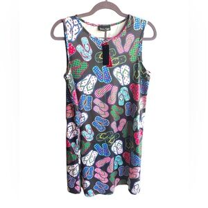 Dress Works Flip Flop Sleeveless‎ Dress (Medium, NWT)